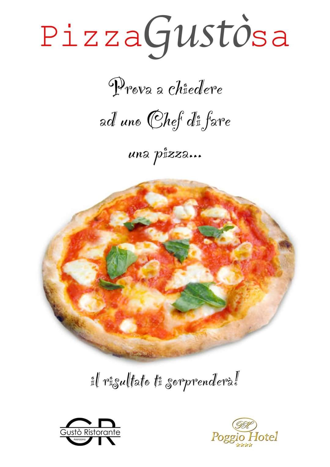  Novita'!  Menu per due persone: 2 pizze a scelta 2 bevande o birra in bottiglia o calice di vino, 2 dolci, coperto e caffè dal Ristorante Gusto' ad Arenzano!
