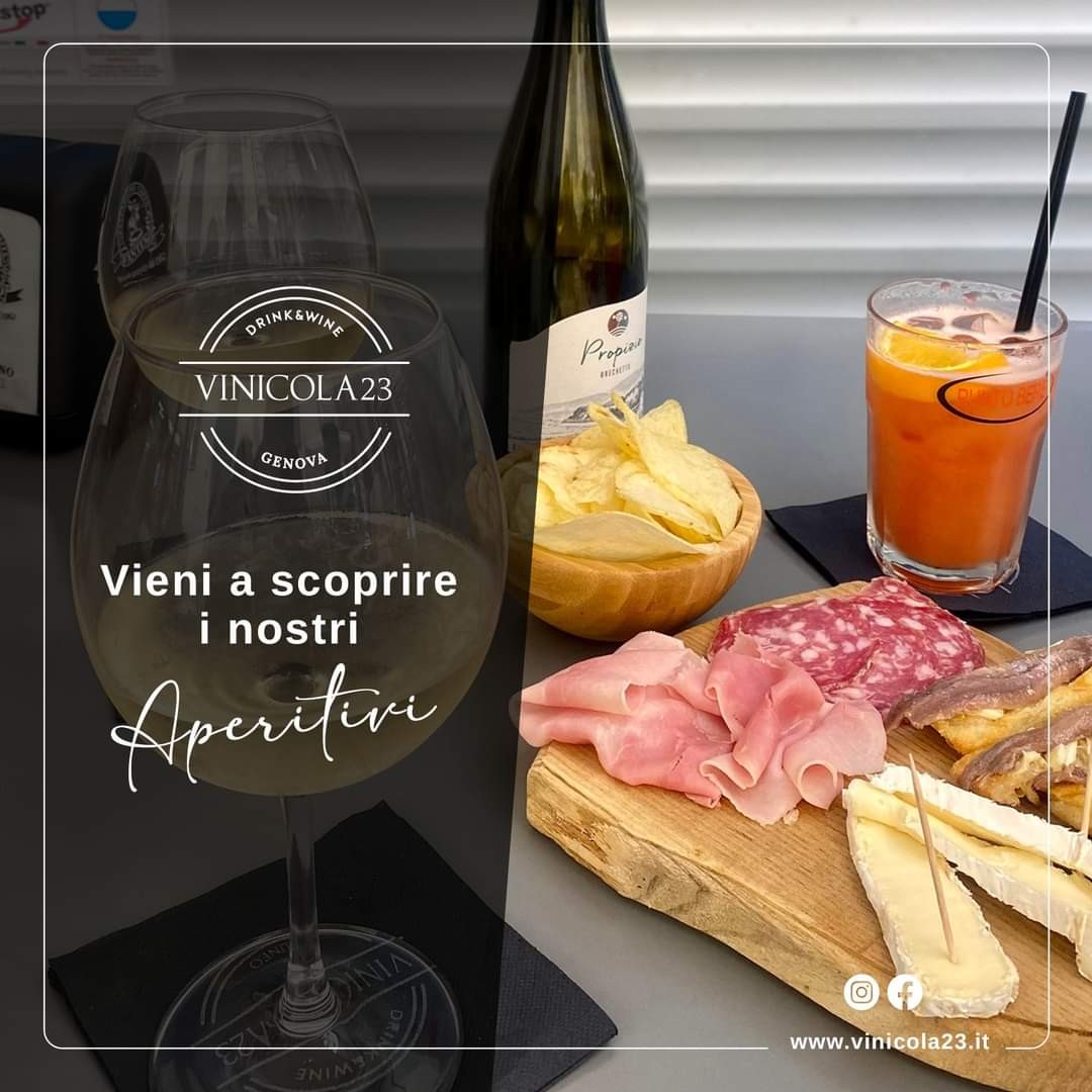 In centro storico!  In Via Degli Orefici da Vinicola 23 Aperitivo di coppia alcolico o analcolico o calice di vino con deliziose specialità !