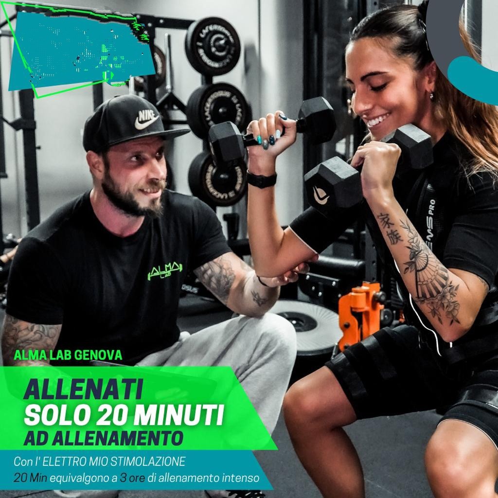 Tornaaa!  3 lezioni di allenamento EMS con personal trainer nella centralissima Piazza Dante da Alma Lab!